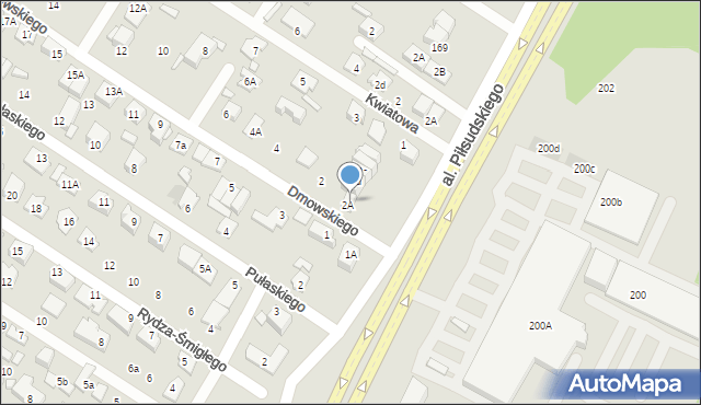 Marki, Dmowskiego Romana, 2b, mapa Marki