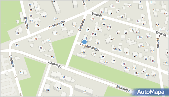 Otwock, Dmowskiego Romana, 31, mapa Otwock