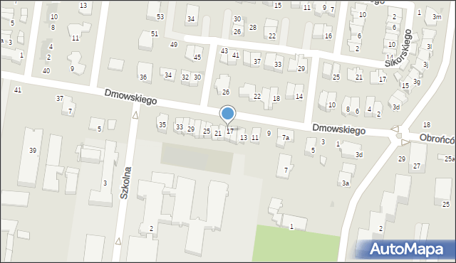 Ożarów Mazowiecki, Dmowskiego Romana, 17, mapa Ożarów Mazowiecki