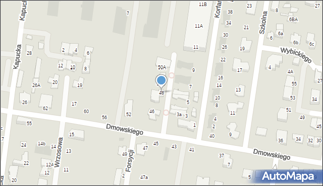 Ożarów Mazowiecki, Dmowskiego Romana, 48, mapa Ożarów Mazowiecki