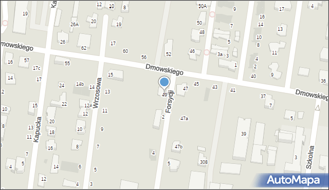 Ożarów Mazowiecki, Dmowskiego Romana, 49, mapa Ożarów Mazowiecki
