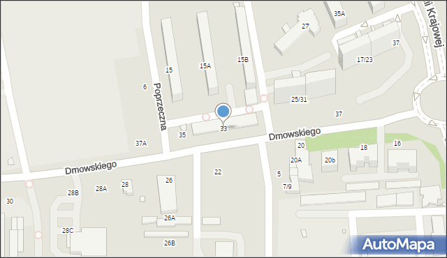 Piotrków Trybunalski, Dmowskiego Romana, 33, mapa Piotrków Trybunalski