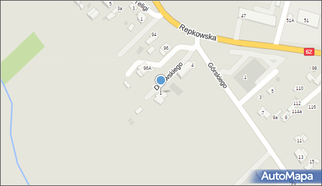 Sokołów Podlaski, Dmowskiego Romana, 1, mapa Sokołów Podlaski