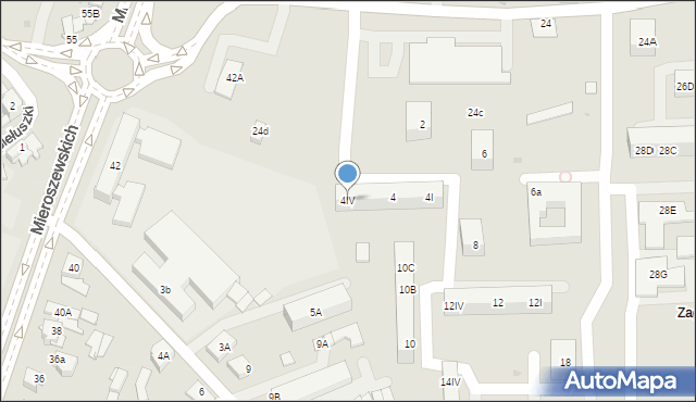 Sosnowiec, Dmowskiego Romana, 4IV, mapa Sosnowca