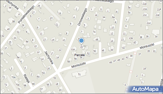 Tomaszów Lubelski, Dmowskiego Romana, 11, mapa Tomaszów Lubelski