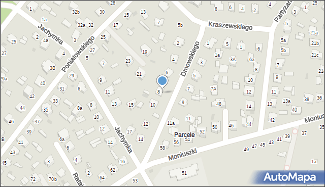 Tomaszów Lubelski, Dmowskiego Romana, 8a, mapa Tomaszów Lubelski