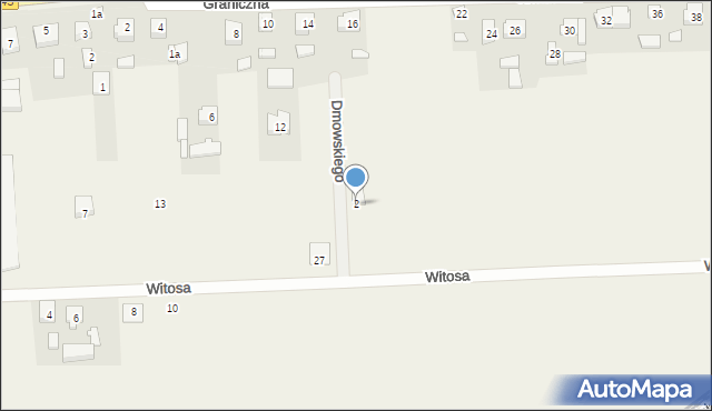 Topola Wielka, Dmowskiego Romana, 2, mapa Topola Wielka