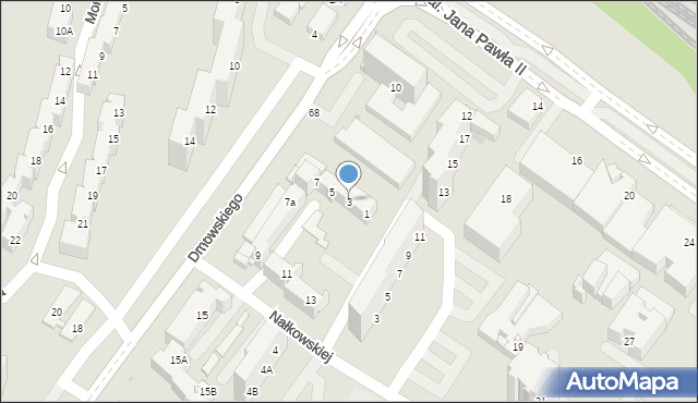 Tychy, Dmowskiego Romana, 3, mapa Tych&oacute;w