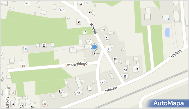 Wiewiórczyn, Dmowskiego Romana, 3, mapa Wiewiórczyn