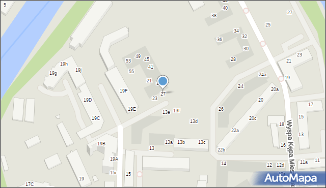 Wrocław, Dmowskiego Romana, 27, mapa Wrocławia