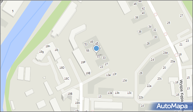 Wrocław, Dmowskiego Romana, 69, mapa Wrocławia