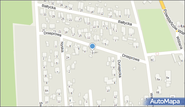 Jarocin, Dnieprowa, 2, mapa Jarocin