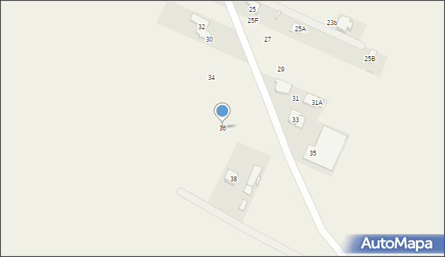 Babice Nowe, Dolna, 36, mapa Babice Nowe