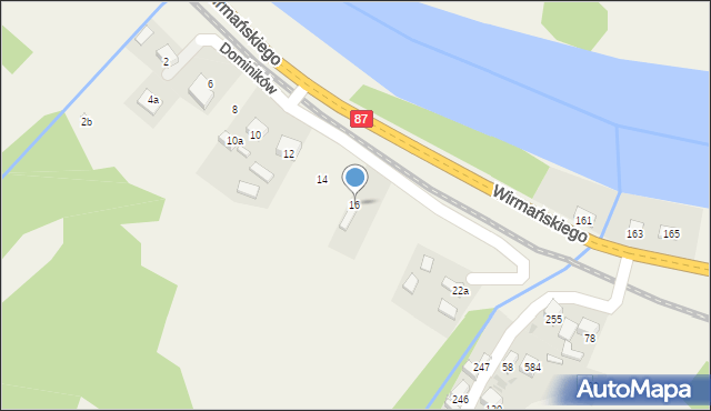 Barcice, Dominików, 16, mapa Barcice