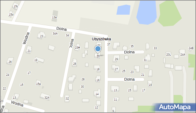 Bełchatów, Dolna, 20, mapa Bełchatów