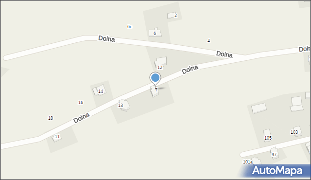 Bestwina, Dolna, 7, mapa Bestwina