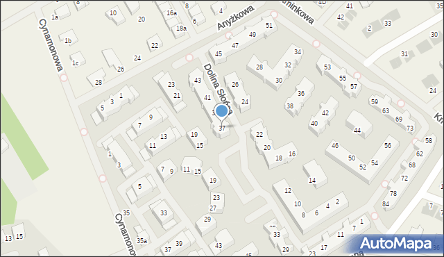 Bezrzecze, Dolina Słońca, 37, mapa Bezrzecze