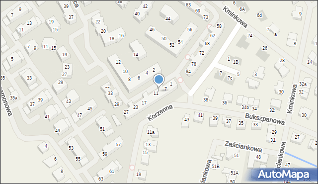 Bezrzecze, Dolina Słońca, 9, mapa Bezrzecze