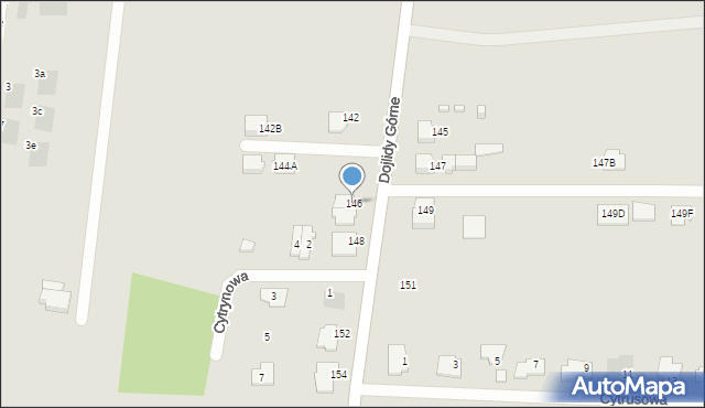 Białystok, Dojlidy Górne, 146, mapa Białegostoku