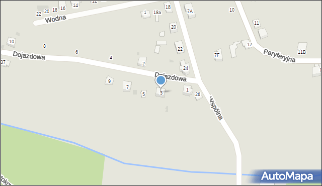 Bieruń, Dojazdowa, 3, mapa Bieruń