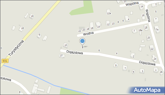 Bieruń, Dojazdowa, 8, mapa Bieruń