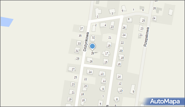 Biskupice, Dożynkowa, 28, mapa Biskupice