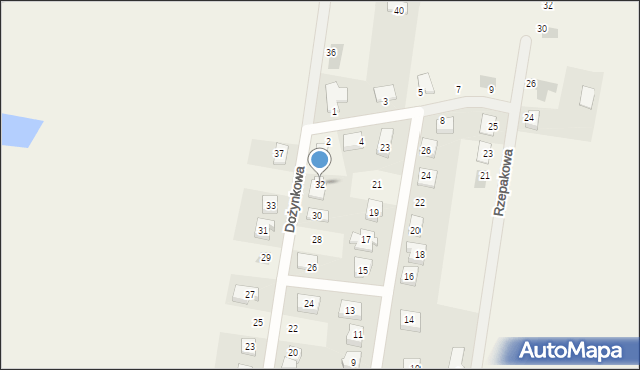 Biskupice, Dożynkowa, 32, mapa Biskupice