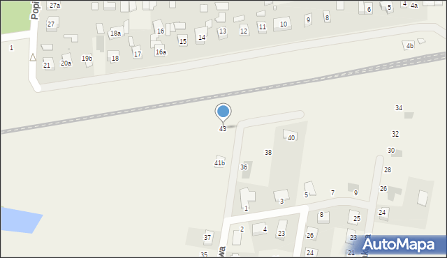 Biskupice, Dożynkowa, 43, mapa Biskupice