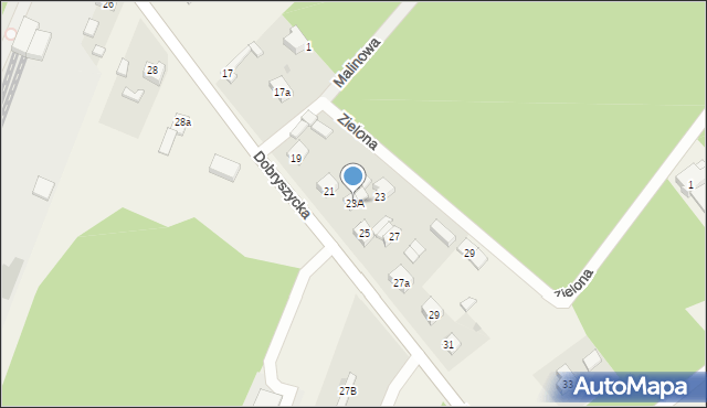 Blok Dobryszyce, Dobryszycka, 23A, mapa Blok Dobryszyce