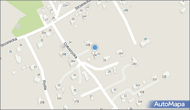 Bochnia, Dołuszycka, 24c, mapa Bochni