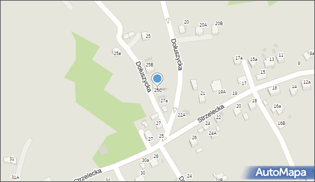 Bochnia, Dołuszycka, 25C, mapa Bochni