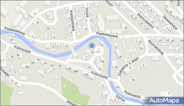 Bogatynia, Dobra, 5, mapa Bogatynia