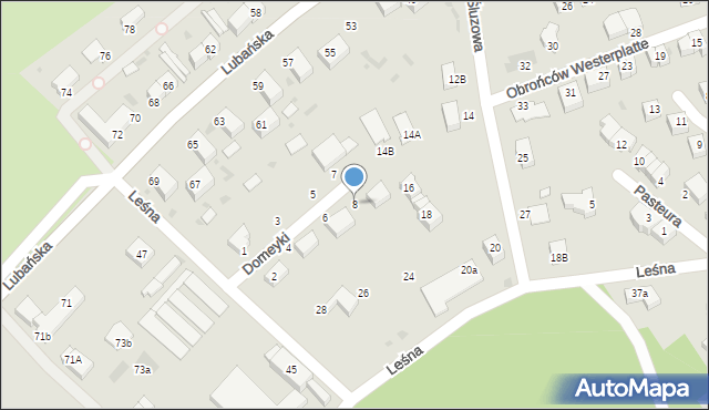 Bolesławiec, Domeyki Ignacego, 8, mapa Bolesławca