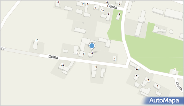 Borzysławice, Dolna, 4, mapa Borzysławice