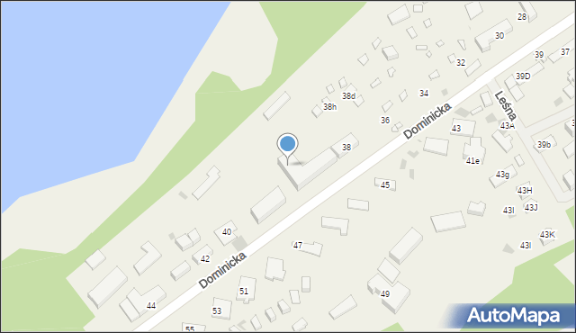 Boszkowo-Letnisko, Dominicka, 38e, mapa Boszkowo-Letnisko