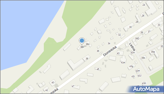 Boszkowo-Letnisko, Dominicka, 38h, mapa Boszkowo-Letnisko