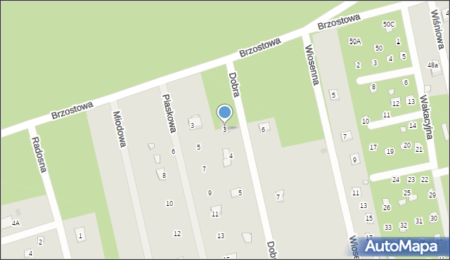 Brok, Dobra, 3, mapa Brok