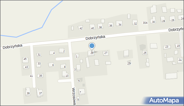 Brudzeń Duży, Dobrzyńska, 29, mapa Brudzeń Duży