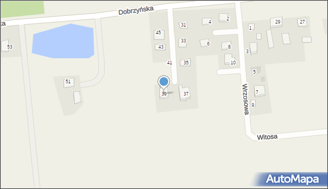 Brudzeń Duży, Dobrzyńska, 39, mapa Brudzeń Duży