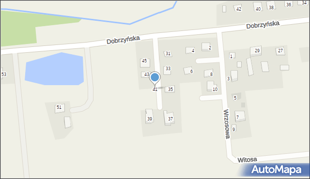 Brudzeń Duży, Dobrzyńska, 41, mapa Brudzeń Duży