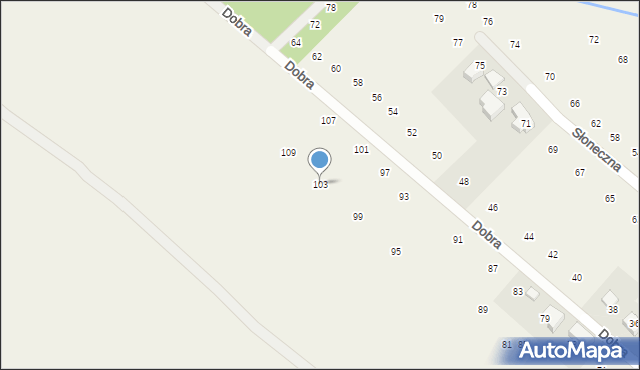 Brzozówka, Dobra, 103, mapa Brzozówka
