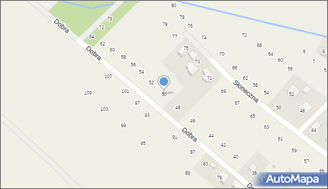 Brzozówka, Dobra, 50, mapa Brzozówka