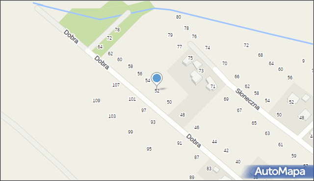 Brzozówka, Dobra, 52, mapa Brzozówka