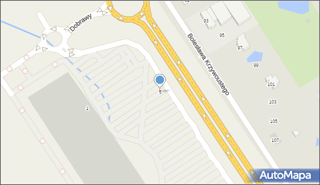 Budzistowo, Dobrawy, 5, mapa Budzistowo