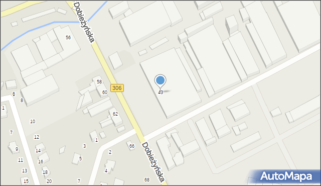 Buk, Dobieżyńska, 43, mapa Buk