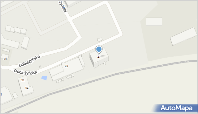 Buk, Dobieżyńska, 47, mapa Buk