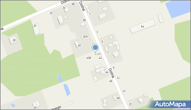 Bukowiec, Dolna, 42A, mapa Bukowiec