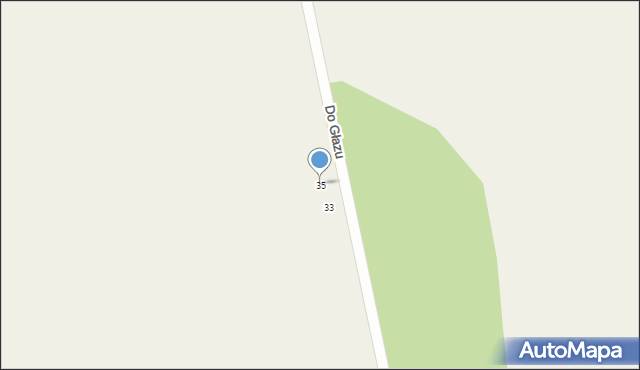 Buniewice, Do Głazu, 35, mapa Buniewice