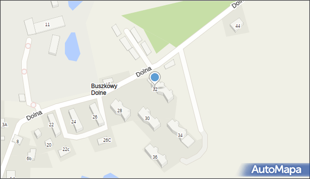 Buszkowy, Dolna, 32, mapa Buszkowy