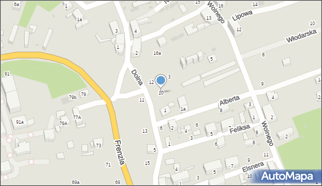 Bytom, Dolna, 10, mapa Bytomia